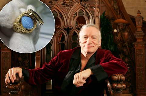 Hugh Hefner Gold Ring Viagra Sells Auction Pp