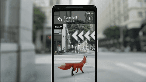 Káº¿t quáº£ hÃ¬nh áº£nh cho Google begins testing AR walking navigation for Maps