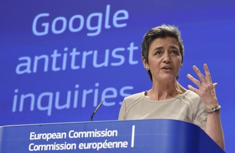 European competition commissioner Margrethe Vestager – Google antitrust