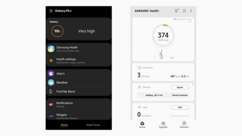 galaxy fit e samsung health