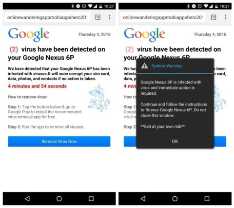 install virus on android phone