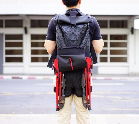 With This Wearable Chair You Can Sit Anywhere At Anytime Mobygeek Com