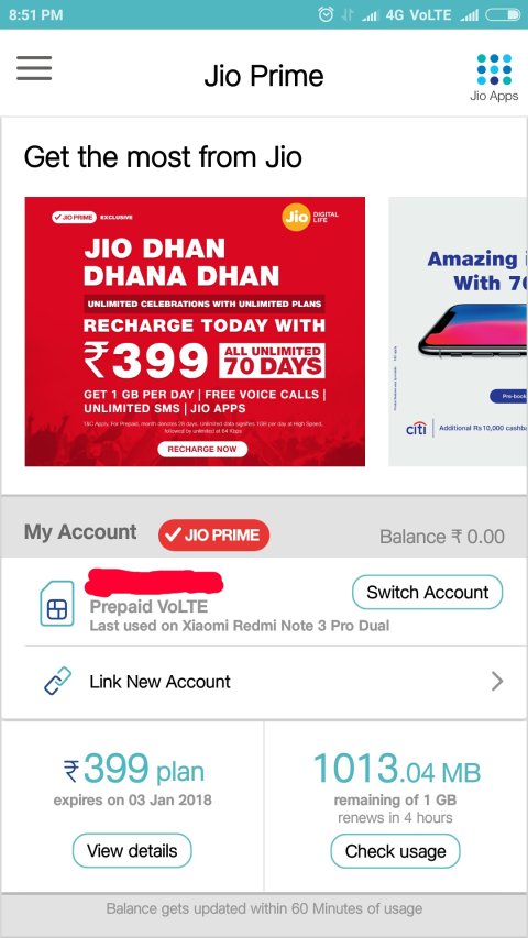 jio net code