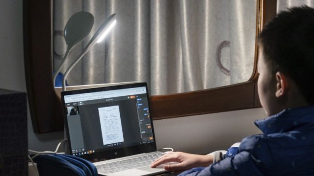 Schools are closed so 180 million students in China will learn online