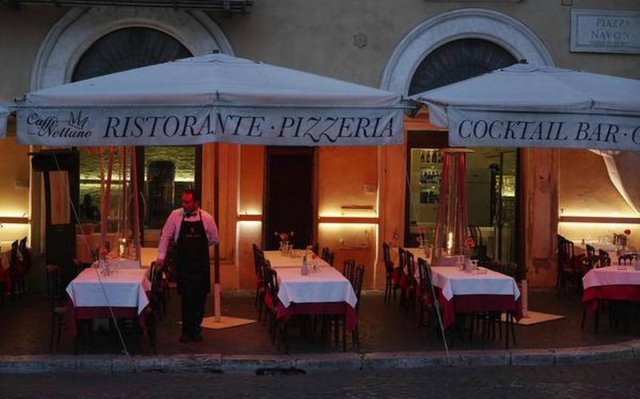 Empty restaurants due to COVID-19, many businesses change work hours or close during the epidemic