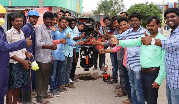 genrobotics bandicoot sewage cleaning robot