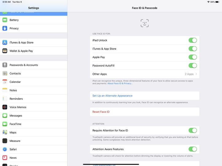 ipad-pro-face-id-settings
