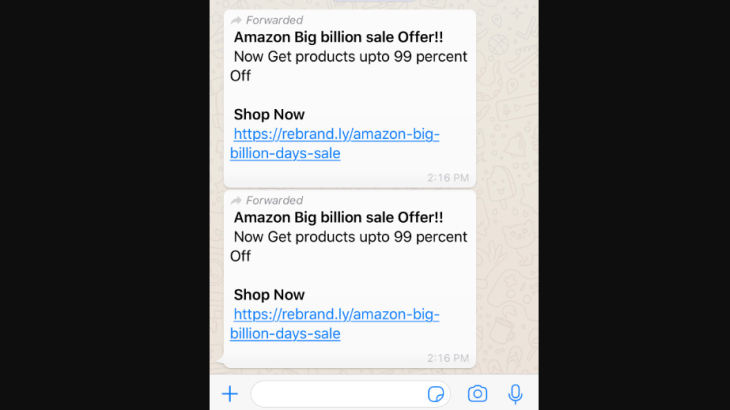 Kết quả hình ảnh cho Don't fall for this WhatsApp-Amazon scam