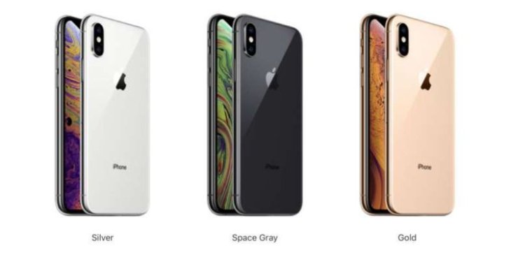 iPhone XS has more color options.