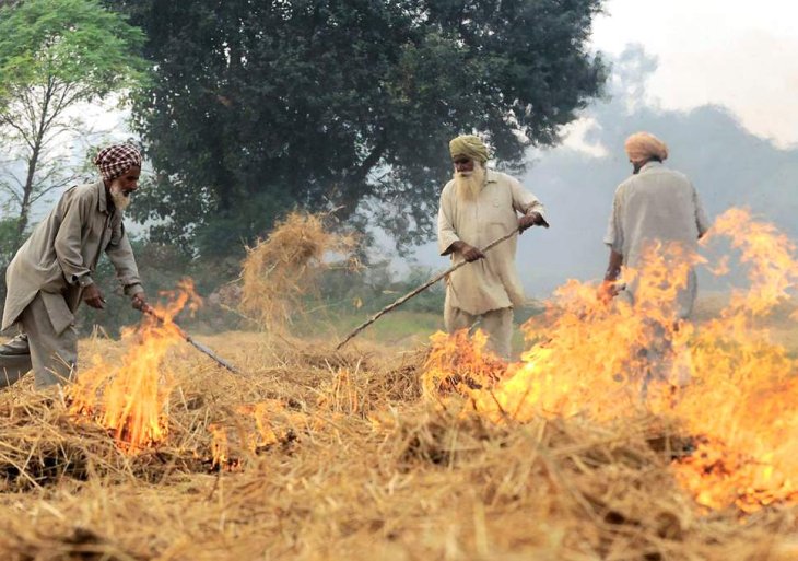 India Straw Burning