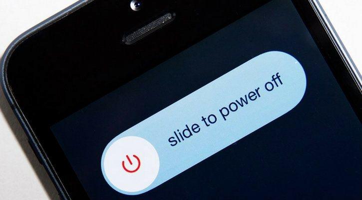 slide to power off your smartphone