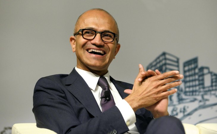 Satya Nadella Laughing