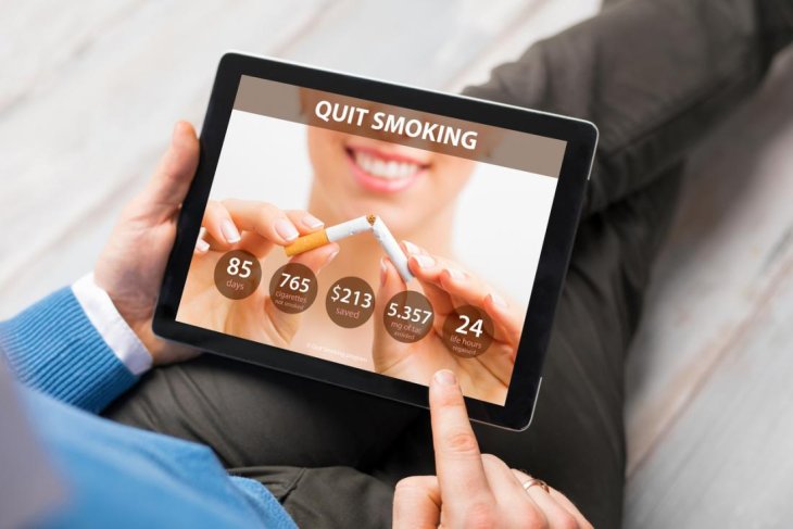 Quit Smoking App On Tablet