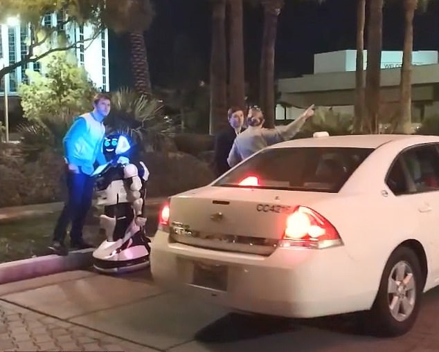 8240714 6566655 The Crash Tipped The Robot Onto It