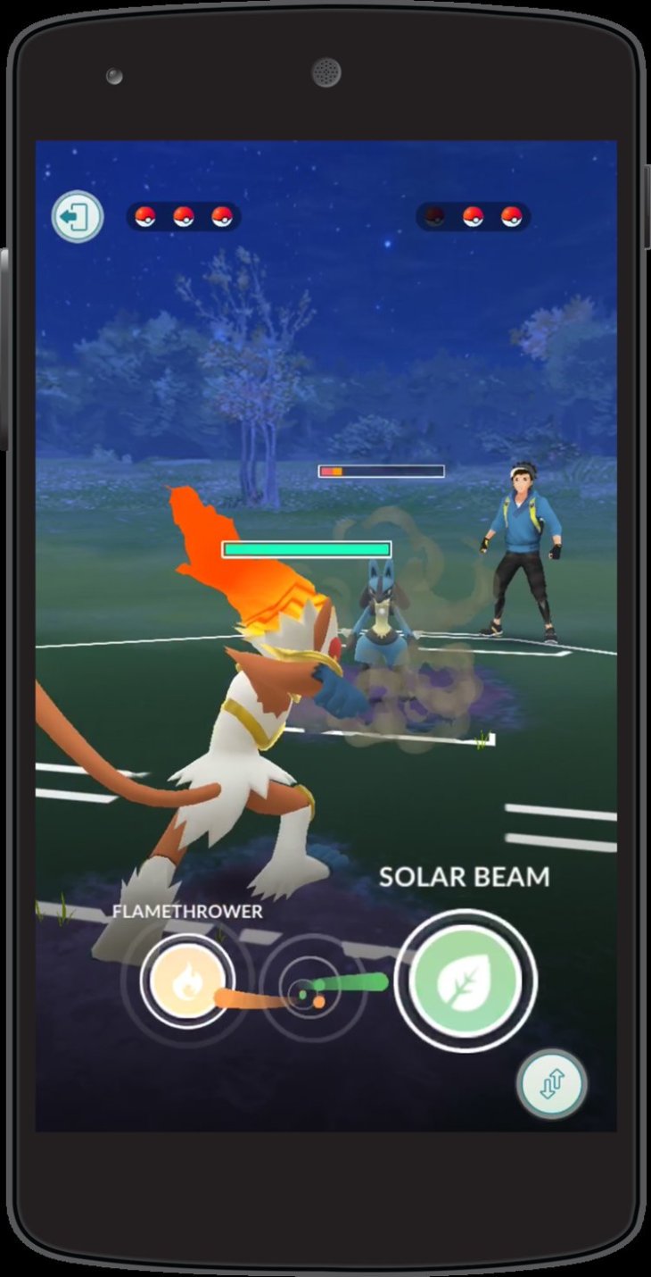 pokemon go trainer battle