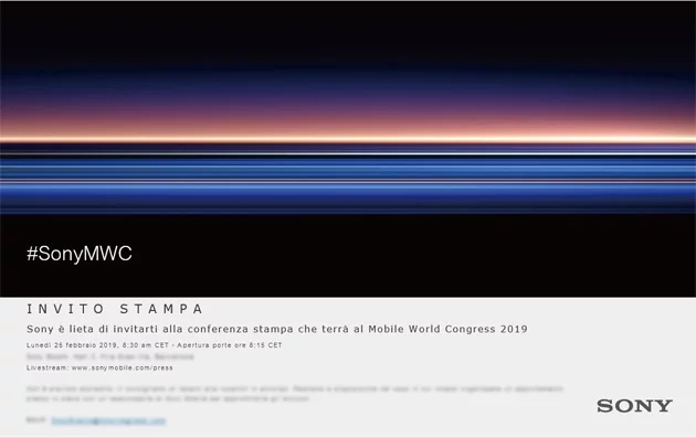 Sony Mwc 2019 Italy