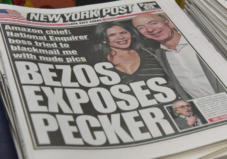 Káº¿t quáº£ hÃ¬nh áº£nh cho Amazon's Jeff Bezos says National Enquirer is blackmailing him with nude photos