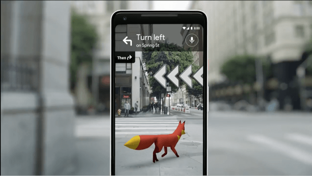 Káº¿t quáº£ hÃ¬nh áº£nh cho Google begins testing AR walking navigation for Maps