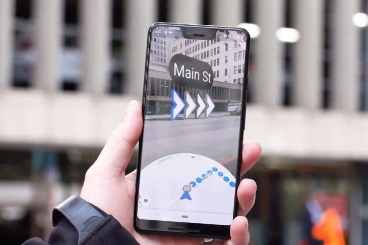 Káº¿t quáº£ hÃ¬nh áº£nh cho Google begins testing AR walking navigation for Maps