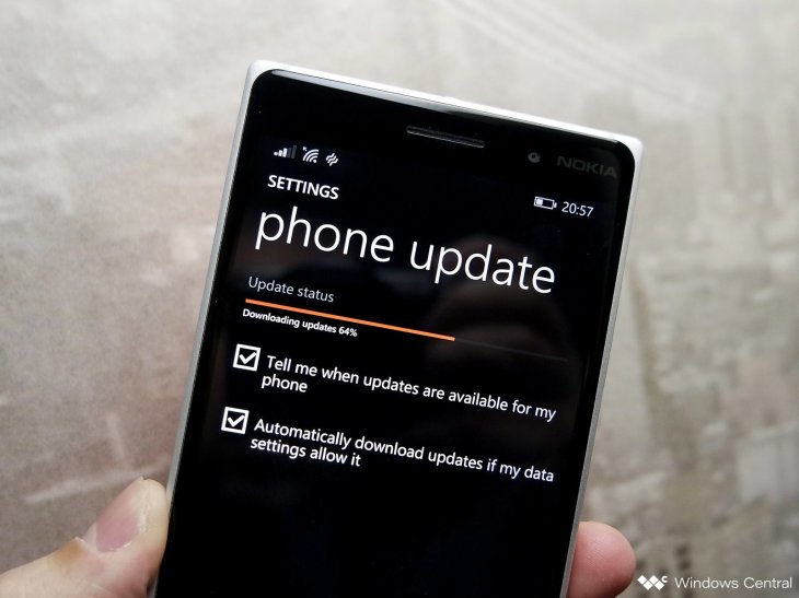Lumia 830 Software Update
