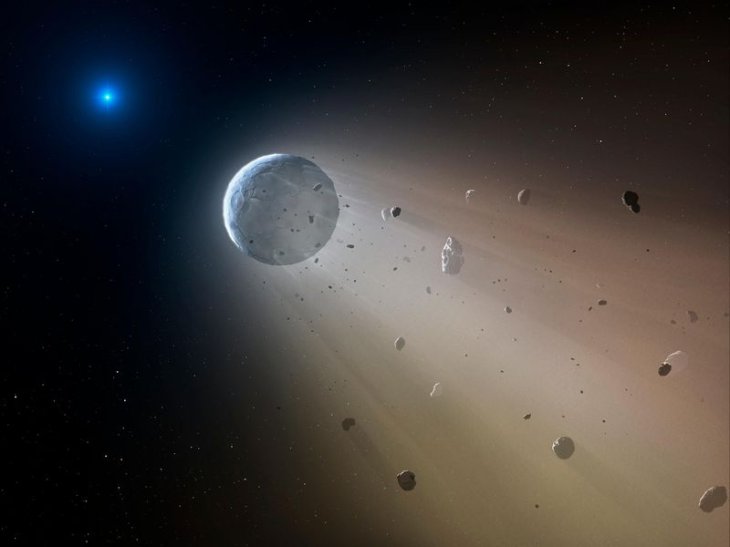 Disintegrating Asteroid
