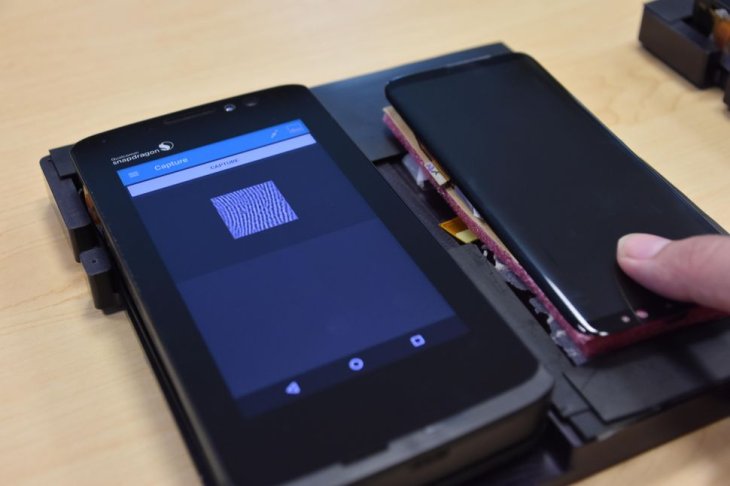 Káº¿t quáº£ hÃ¬nh áº£nh cho Galaxy S10 goes ultrasonic? Here's an early look at its likely fingerprint reader