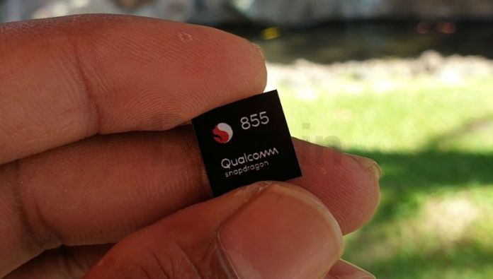 Qualcomm Snapdragon 855 Chip Front