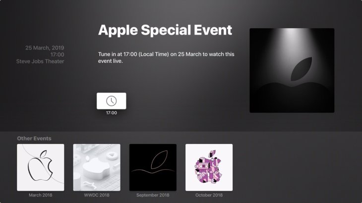 Apple Tv Events App March 25