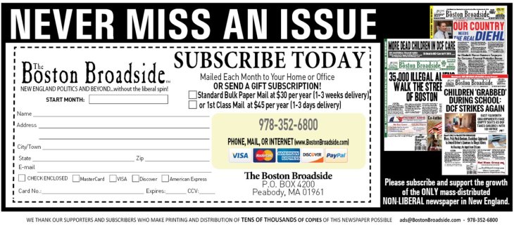 Boston Broadside Subscription Form