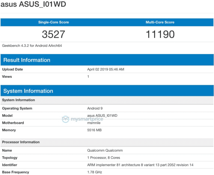 Zenfone 6 Geekbench