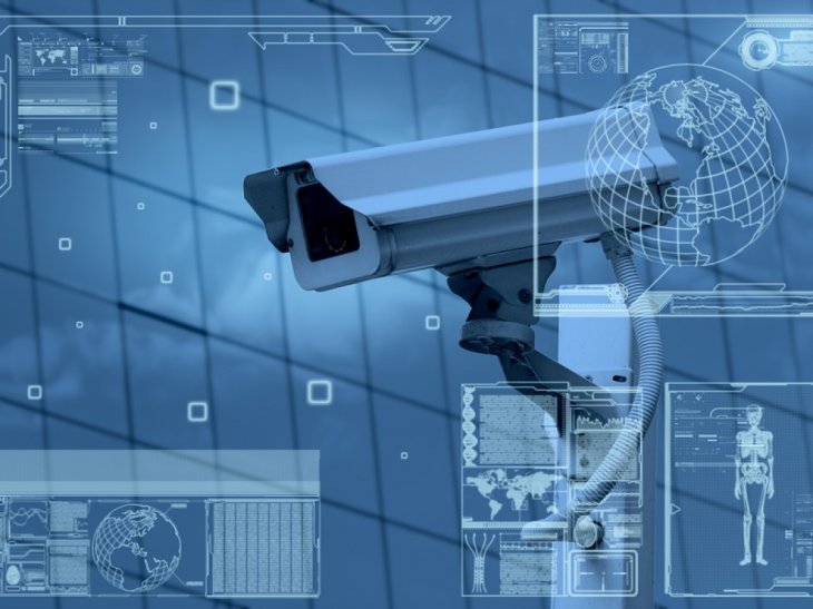 Cctv Camera Technology On Scre 76632893