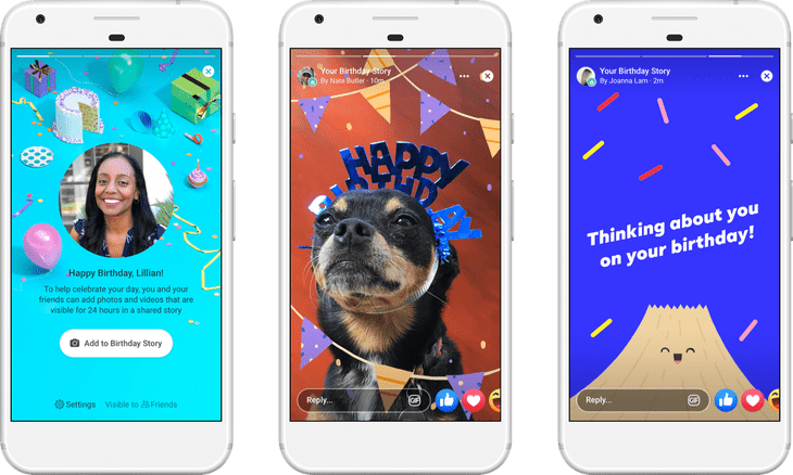 Facebook Puts Digital Birthday Cards Into The Stories Feature ...