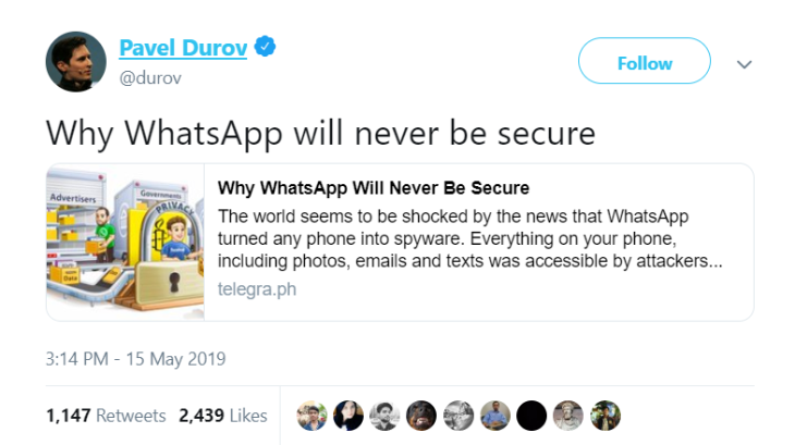 whatsapp-durov-tweet