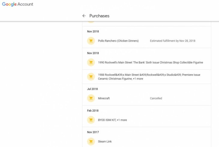 Gmail-Purchases