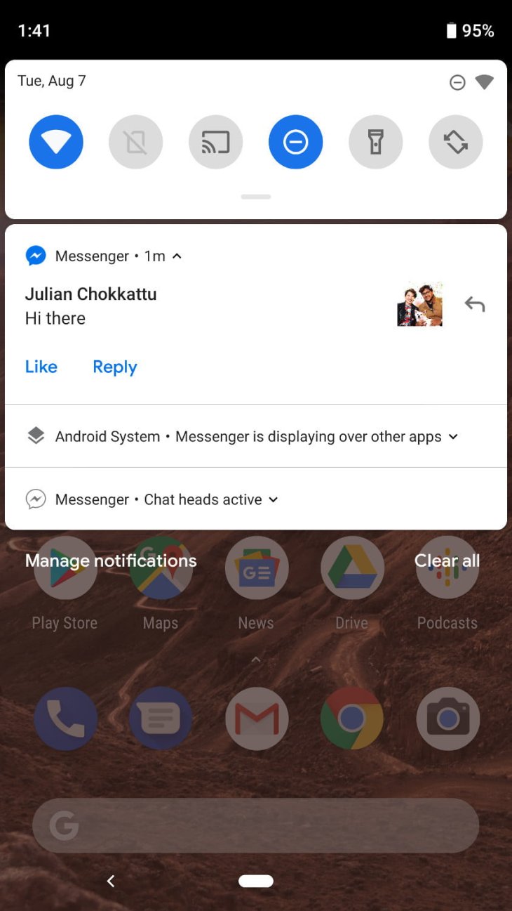 Android-Facebook-notification