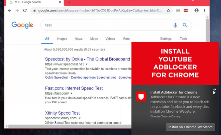 google chrome ad blocker on