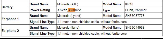 Motorola One Action Battery