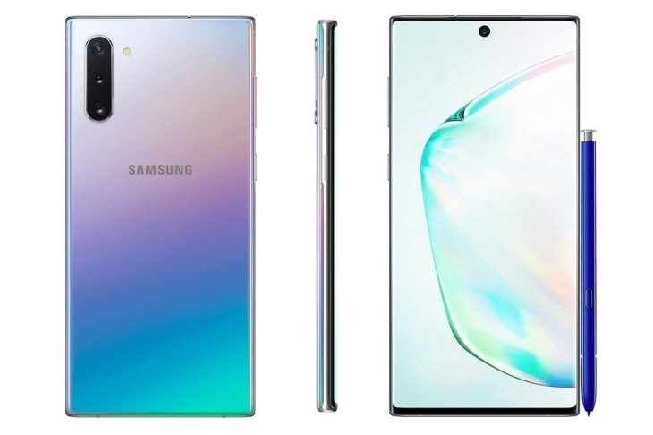 Galaxy Note 10, Galaxy Note 10+ Leak Shows Gradient Design - MobyGeek.com