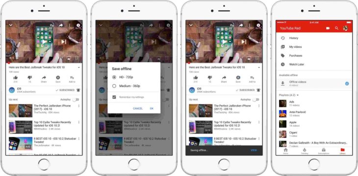 Youtube For Ios Save Videos Offline Iphone Screens