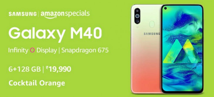 Galaxy M40 Cocktail Orange