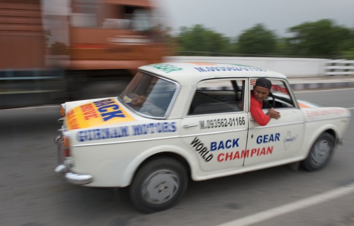 Indian-Driver-Driving-Backwards