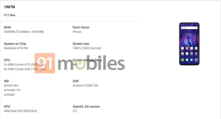 Vivo V17 Neo Google Play Console Listing Compresse