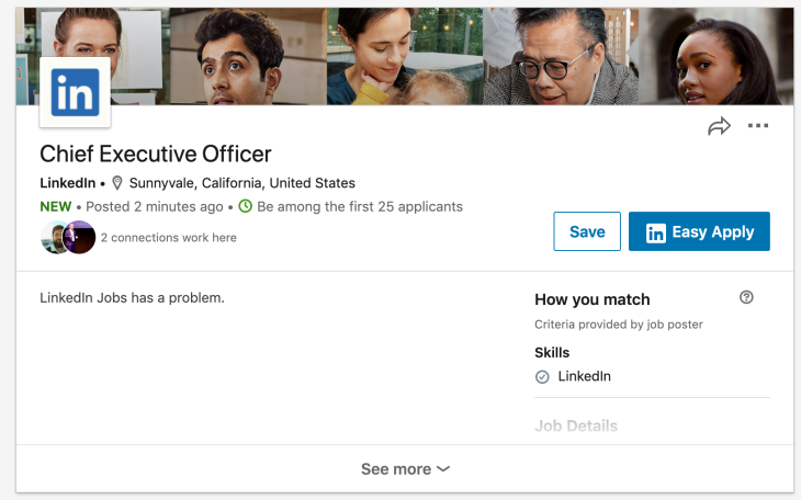 Linkedin Fixed A Flaw That Let Someone Post A Job