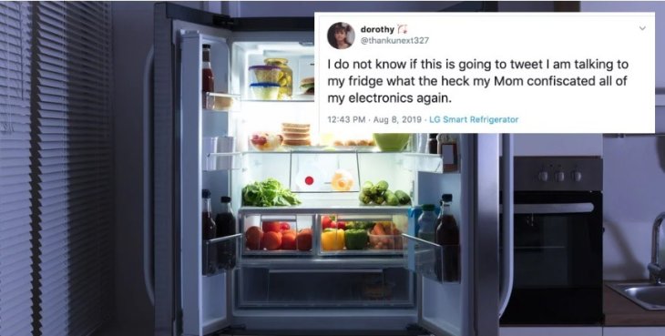 The Girl Uses A Smart Fridge To Tweet After Mom Took Away Smartphone ...