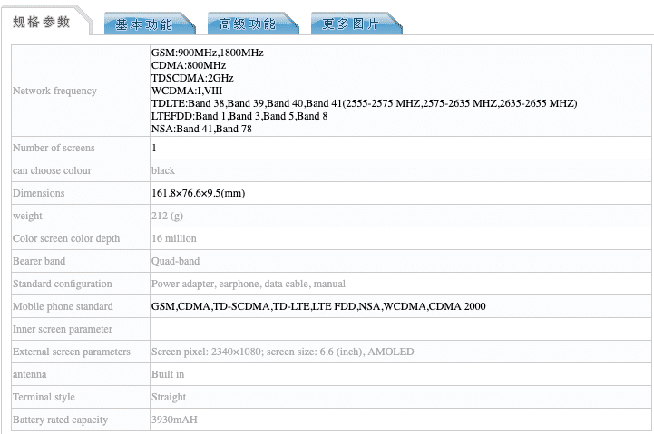 Oppo Reno 5g 2 Specifications
