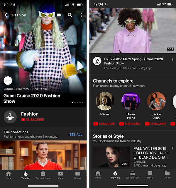YouTube-Fashion-platform