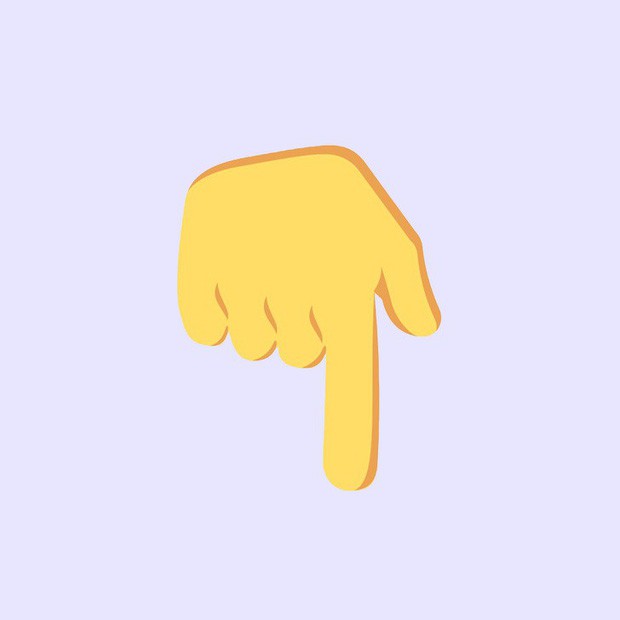 Pointing-down-emoji