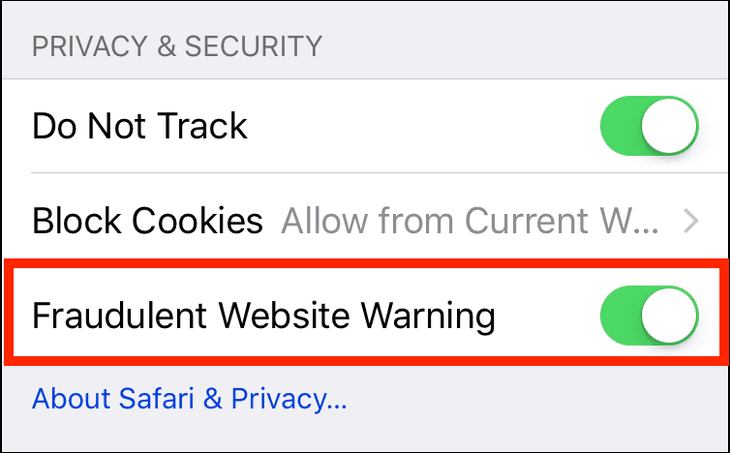 is safari link safe