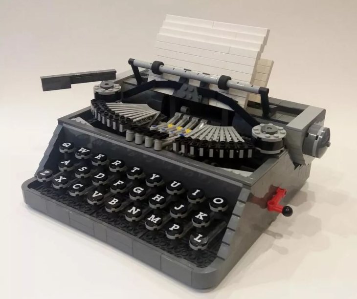 You Can Actually Type On This Lego Typewriter