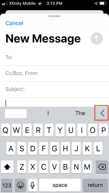 iOS-13-font-angle-bracket